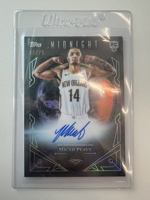 2025-26 Topps Midnight Basketball - Micah Peavy RC Auto on card /75 #MSR-MP