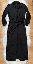 Shein Women's Collared Dress XL Black Midi NEW!
