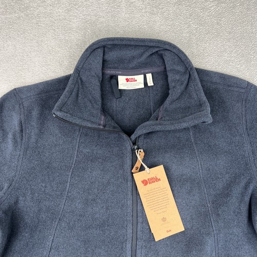 Chaqueta polar Fjallraven Stina para mujer talla grande azul marino cómoda otoño invierno - Imagen 4 de 12