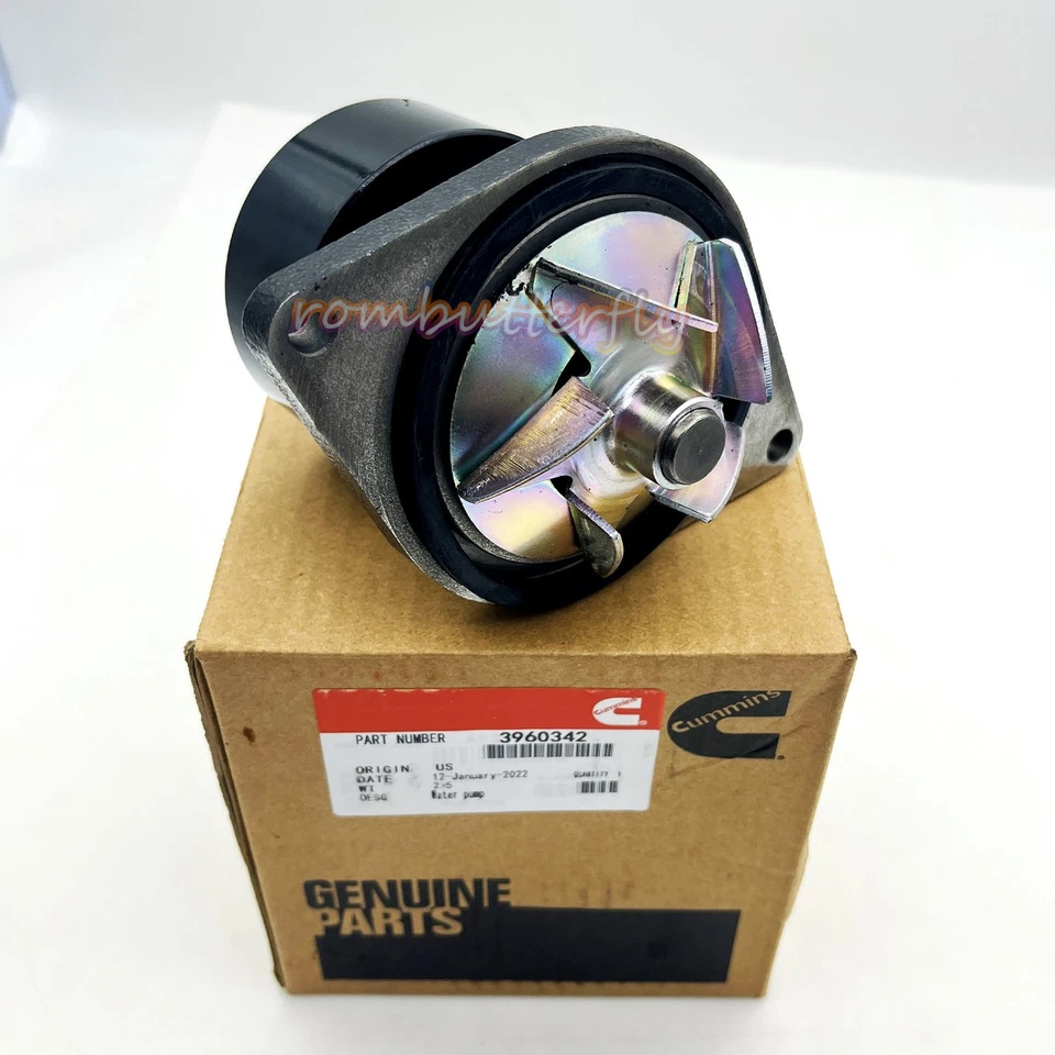 Water Pump Dodge 3960342 Cummins RAM 2500 3500 W350 5.9L 12V 24V Turbocharged - Image 2 of 4