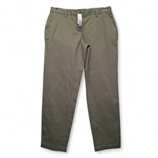 Talbots Women's Olive Green Relaxed Chino Pants Preppy Slacks Size 4p NWT