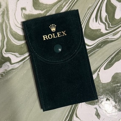 Rolex Green Velvet Travel Watch Pouch 