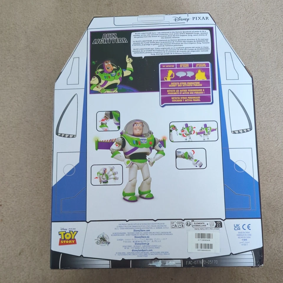 Disney Buzz Lightyear Interactive Talking Action Figure, Toy Story  - Image 2 of 2