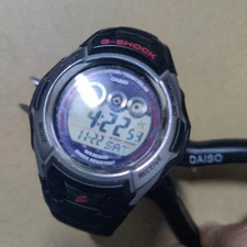 Casio G-Shock Digital Watch Black Rubber Strap Used G1124