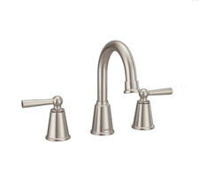 Moen 84349SRN Caldwell Spot Resistant Nickel 2-handle high arc Bathroom Faucet