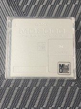 SONY MD2000 74 mins Minidisc MD Collectable Minidisk Rare Silver MDW74Z
