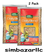 Wild Harvest Daily Blend Bird Food for Parakeet Canary Finch 10 lb 2 Pack
