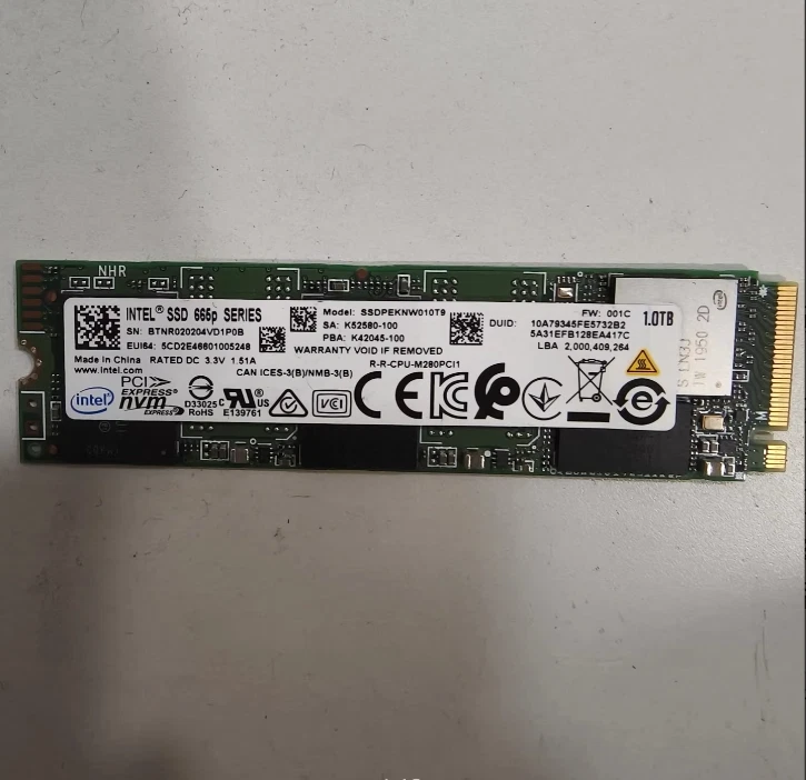 Intel M.2 Interface 1 TB Solid State Drives for sale | eBay