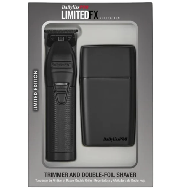 BaByliss Black FX Cordless Hair Trimmer + Black Shaver Limited