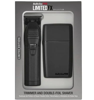 BaByliss Black FX Cordless Hair Trimmer + Black Shaver Limited Combo - BRAND NEW