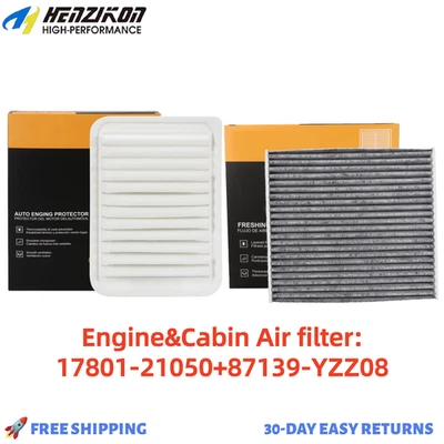 Engine & Cabin Air filter for Toyota Corolla 2009 2010-2019 L4 1.8L Mfg OE Spec - Image 1 of 4