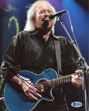 Barry Gibb Bee Gees Autographed Signed 8x10 Photo Authentic Beckett BAS COA