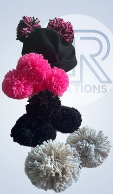Hand made Pom Pom  For Hats or anything you d like to put them on 