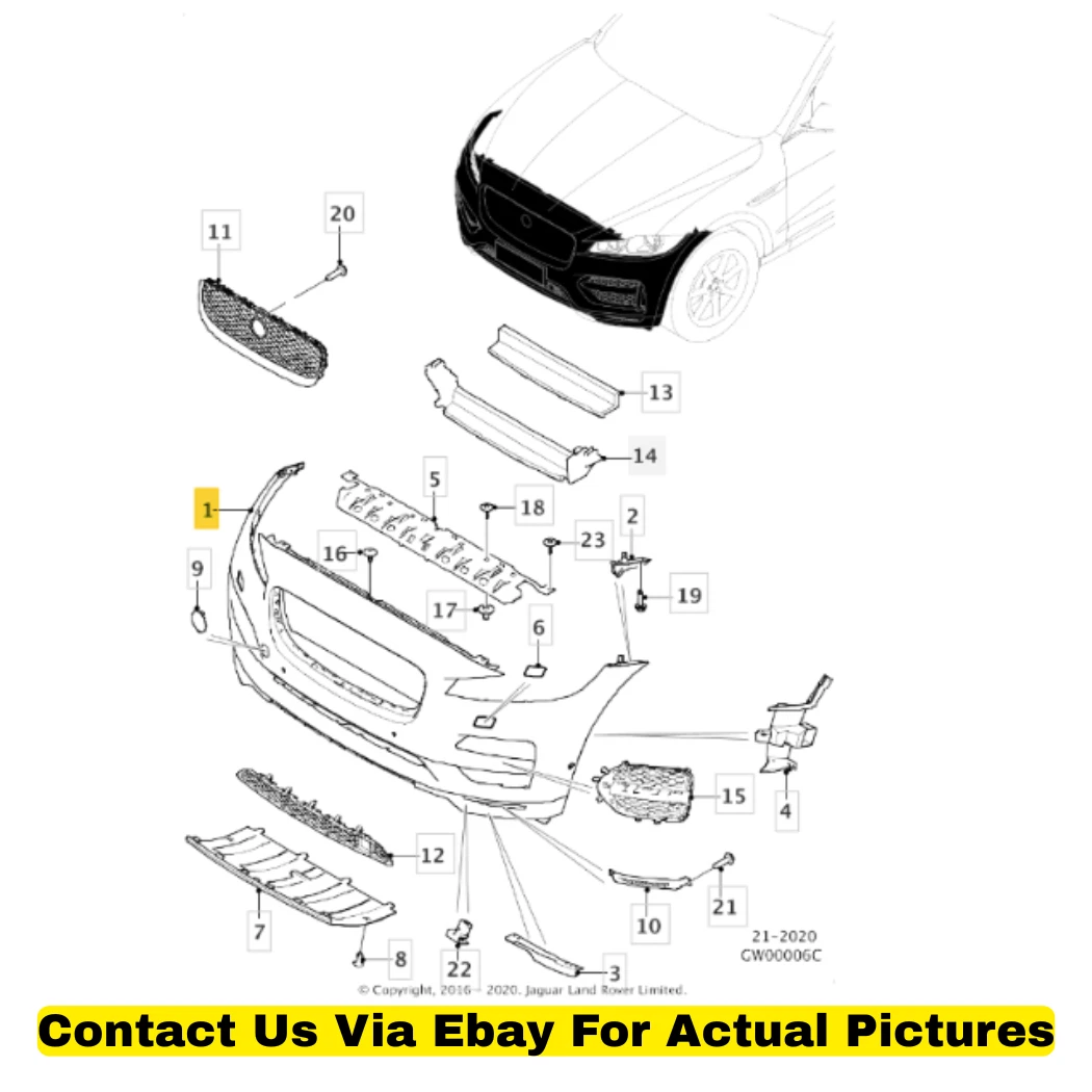 Bumpers & Reinforcements for 2018 Jaguar F-Pace for sale | eBay