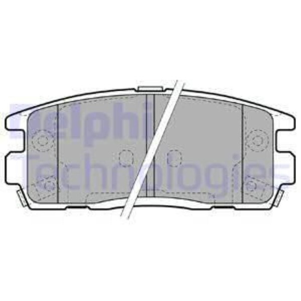 Delphi BremsbeläGe Bremsbelegsatz Hinten FüR Chevrolet Captiva Opel Antara-image