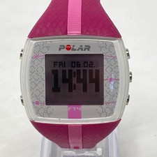 Orologio digitale Polar FT4 donna 38mm cardiofrequenzimetro rosa data nuova batteria 8"