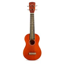 Deluxe Soprano Ukulele Linden Wood Body Rosewood Fingerboard Carry Bag - Natural