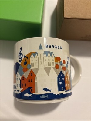 Starbucks Coffee Mug/Becher BERGEN/Norway, yah, neu/unbenutzt i.OVP-Geschenkbox!