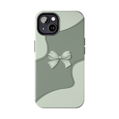 Green Minimal Bow Phone Case, Aesthetic, Sage Green, Coquette | eBay