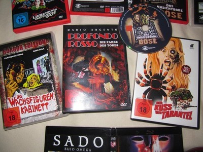 WACHSFIGUREN KABINETT PROFONDO ROSSO KUSS DER TARANTEL DVD + 5 GESCHENKE HORROR
