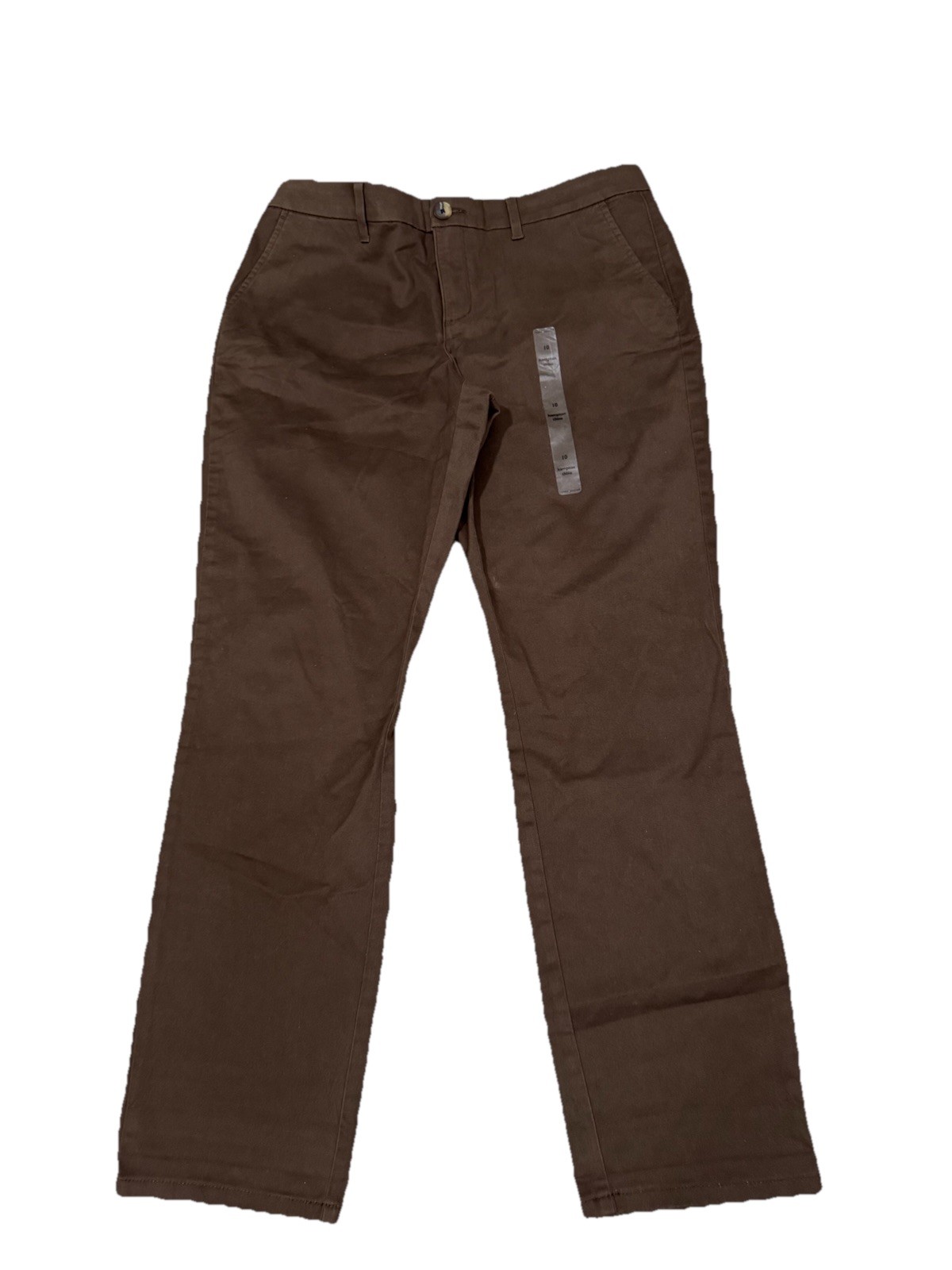 NWT Tommy Hilfiger Pants Women SZ 10 Hampton  Stretch Slim Chino Brown