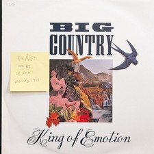 Big Country King Of Emotion Vinyl Record 12" VG+/G+ CBS 86320 1985