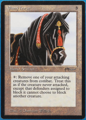 Ebony Horse Arabian Nights NM Artifact Rare MAGIC MTG CARD (ID# 506536) ABUGames - Picture 1 of 2
