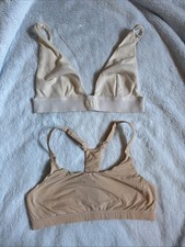 Skims Bralettes Small Set Of 2 Cotton Rib Plunge Fits Everybody Razorback