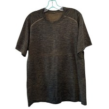 Lululemon Metal Vent Tech Short Sleeve Men's T-Shirt Heathered Green Athletic
