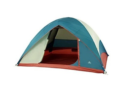 Kelty Discovery Basecamp Backpacking Tent, 6P Laurel Green/Stormy Blue 6 Person