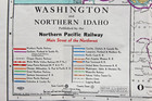 1947 Northern Pacific Railway Map Washington Railroad Pacific NorthWest NP SP&S — photo 3