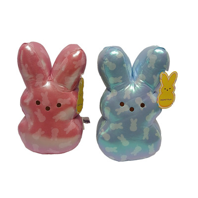 Dan Dee Peeps Lot of 2  Iridescent Easter Stuffed Plush Animal Toy Dolls 10'' NEW