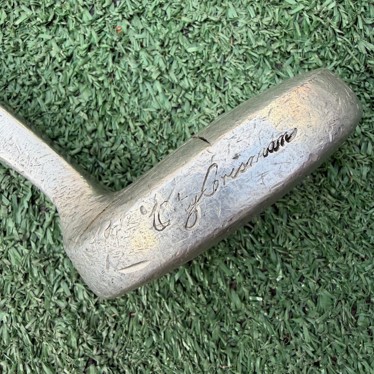 Otey Crisman Putter Wood Shaft Selma ALA 74H Vintage Golf Club 35