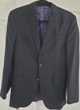 Ted Baker London Men's Endurance 2 Button Black Blazer Size 36 Regular