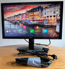 Acer KA240HQ 24" Full HD 1080p LED Monitor HDMI VGA – Working – With Stand
