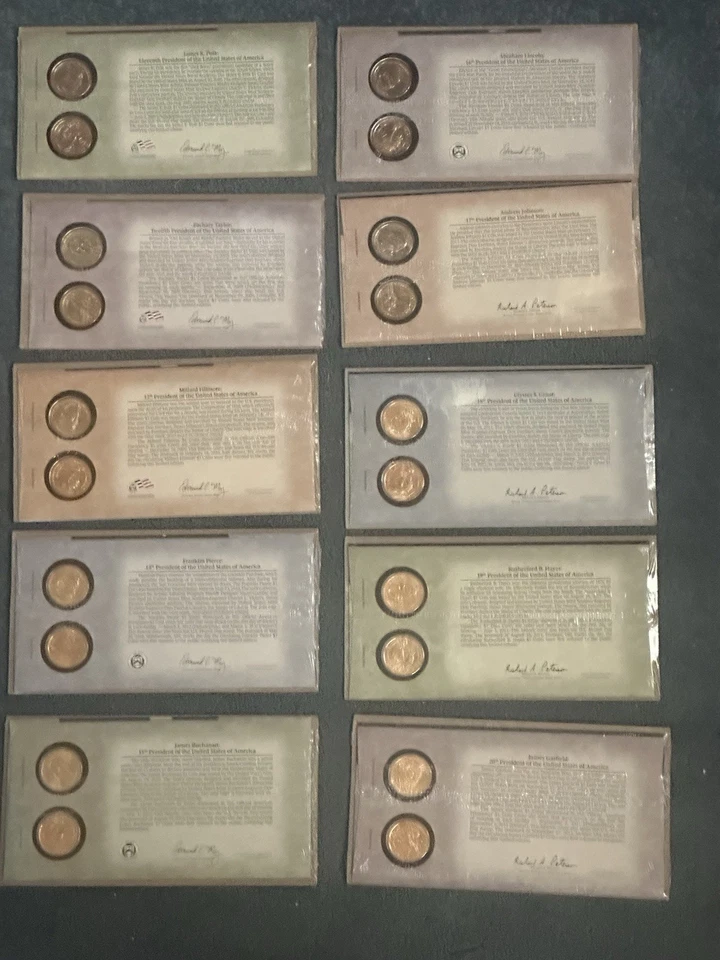 US MINT 1st DAY PRESIDENTIAL DOLLAR 37 MINT SE ALE D  SETS 2007-2016 - Image 4 of 4