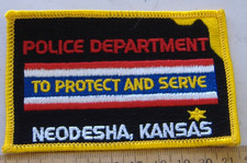 NEODESHA  POLICE  KANSAS   FABRIC PATCH
