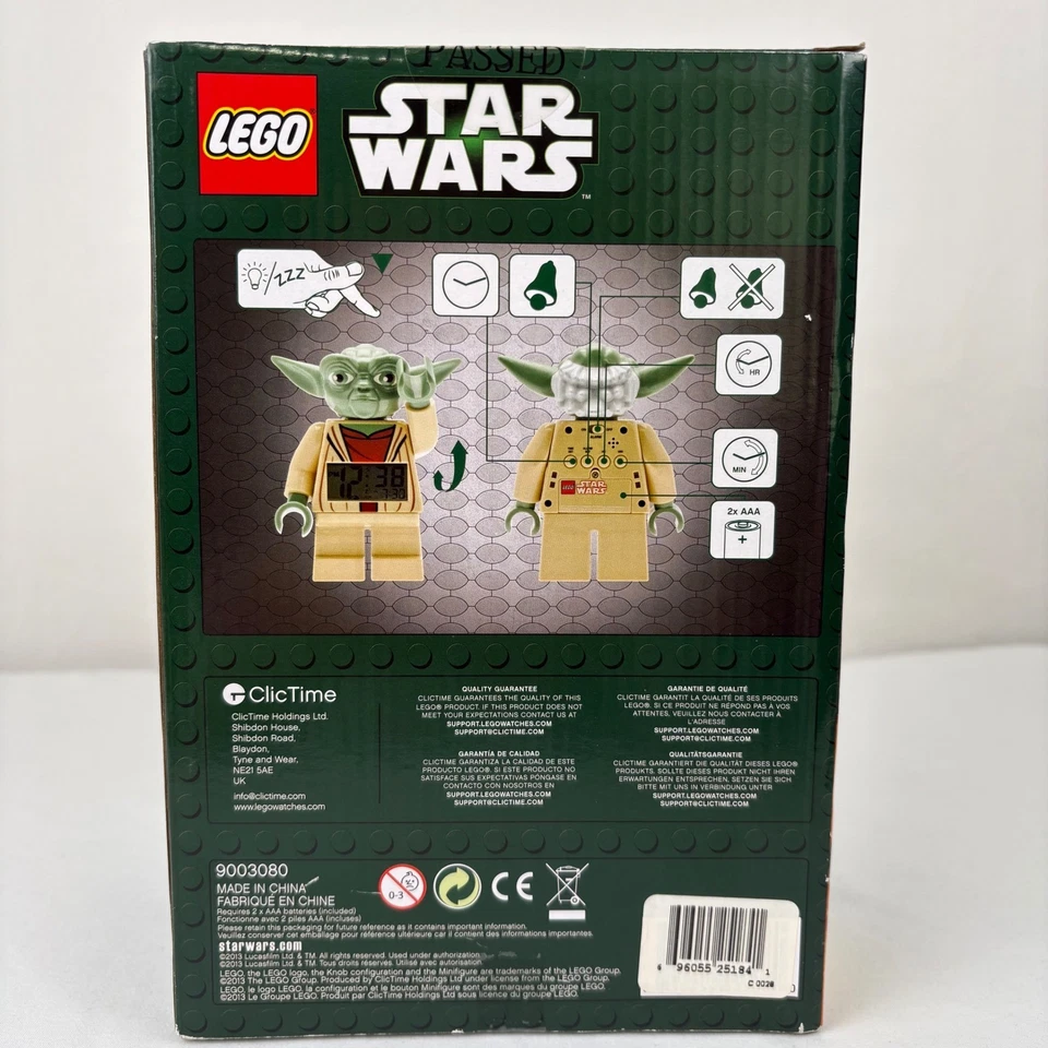 LEGO Star Wars Yoda Reloj Despertador The Clone Wars Nuevo Caja Sellada Foto 3 de 4