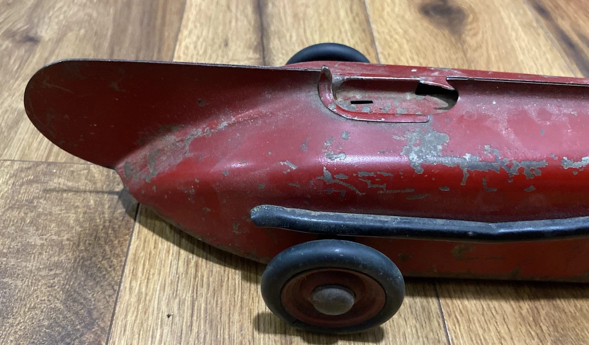 *TEILE* Vintage 1920er Kingston Kokomo Red Arrow 15" Tether Race Elektroauto