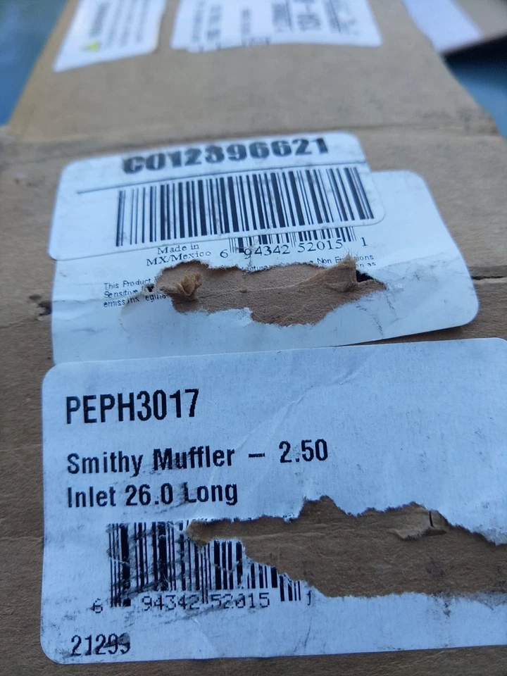 Patriot Exhaust H3017 Smithy's 26" Length 2-1/2" Inlet/Outlet Muffler - Image 3 of 3