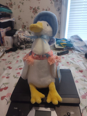 GUND Beatrix Potter Jemima Puddle Duck Plush, Stuffed Animal N.W.T. Free Ship