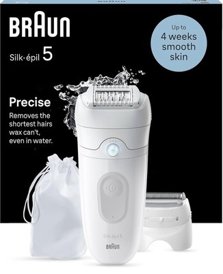 Braun Silk-épil 5 Epilierer & Damenrasierer SE5-041 Grau/Weiß
