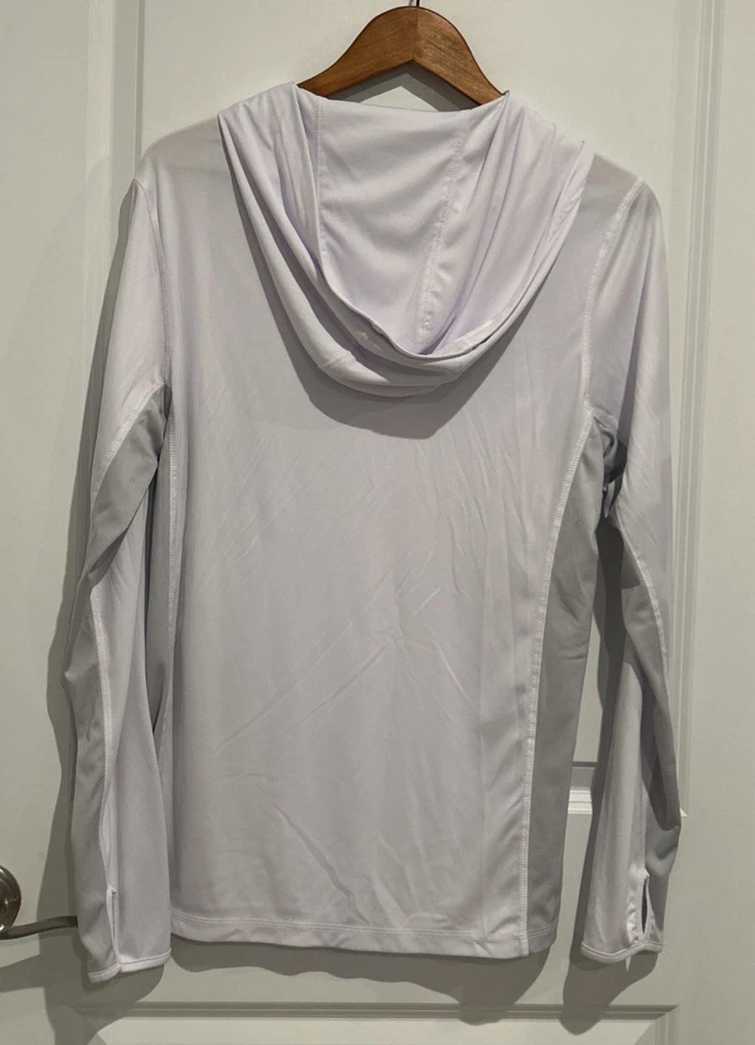 Reel Legends Hooded Performance Outfitter Shirt Mens S White Long Sleeve Fishing - Image 4 of 4