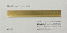 Traveler's Company Brass Ruler | Made in Japan | ForTraveler's Notebook TRC