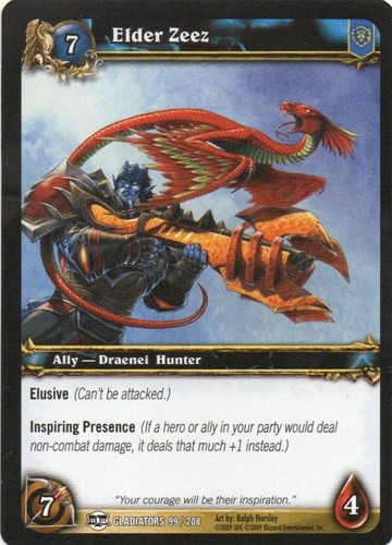 World Of Warcraft CCG BLOOD OF GLADIATORS 2009 Individual Trading Cards - Picture 71 of 148