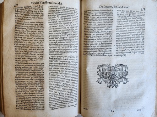 1727 LAW BOOKS SET 3 FOLIO VOLUMES antique VELLUM BINDING - Imagen 8 de 10