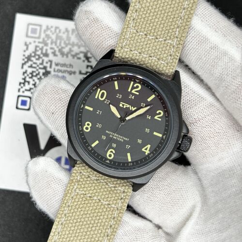 ⚫️ - Orologio Field Watch Quarzo Giapponese Uomo TPW K5108 Militare Nylon Nero - Foto 2 di 8