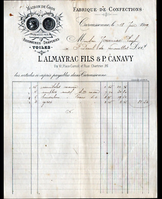 CARCASSONNE (11) FACTORY of MANUFACTURING / ROUENNERIE ''ALMAYRAC & CANAVY'' in 1909