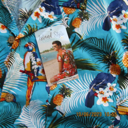 Island Style Size L Hawaiian Toucan Party Shirt - Bild 3 von 8