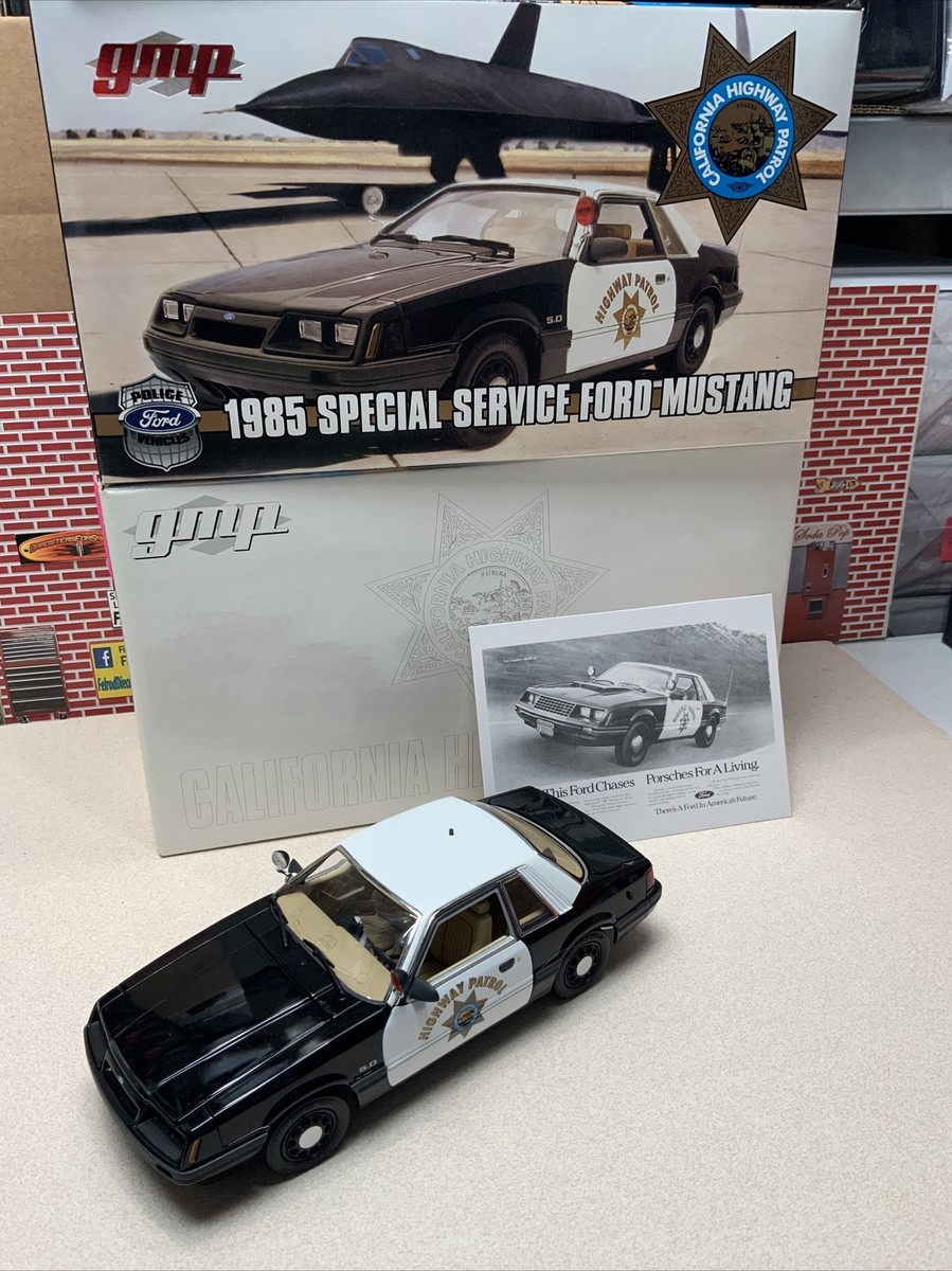 1/18 GMP 1985 Mustang SSP California CHP 9065 Serial #0022 See